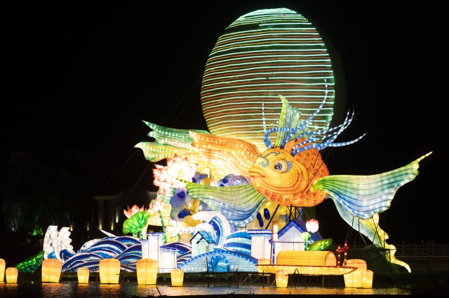 2022海峡两岸(昆山)中秋灯会周庄亮灯-名城苏州新闻中心
